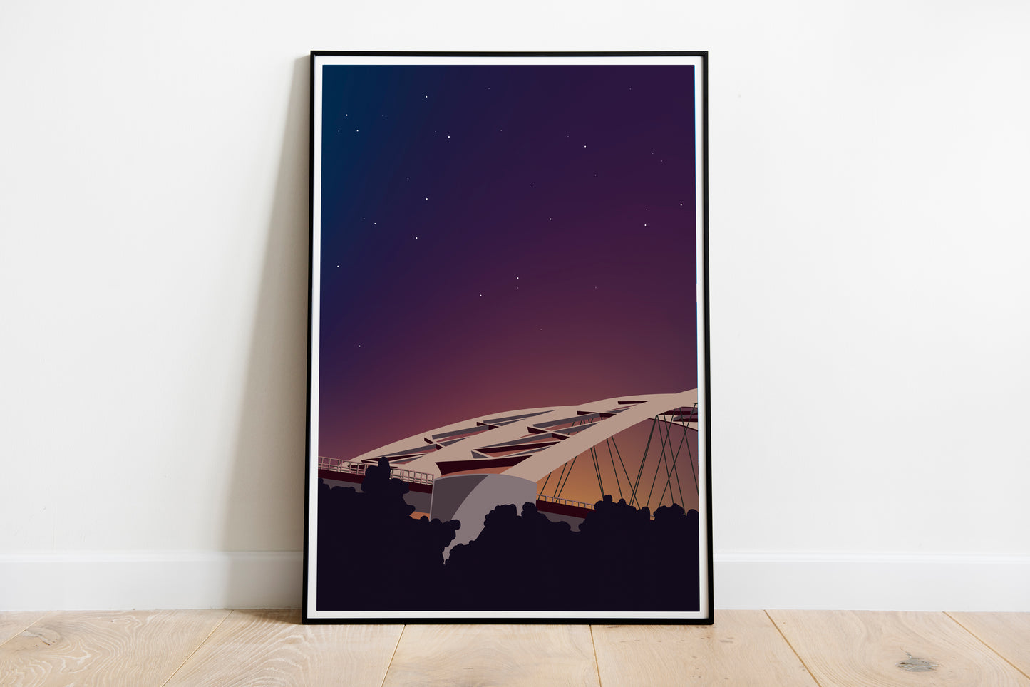 Artprint 'Coming Home | Van Brienenoordbrug by Night '