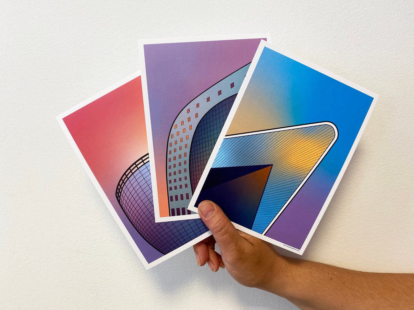 Set artprints 'Radiant Gradient | Centraal Station | De Pot | De Markthal'