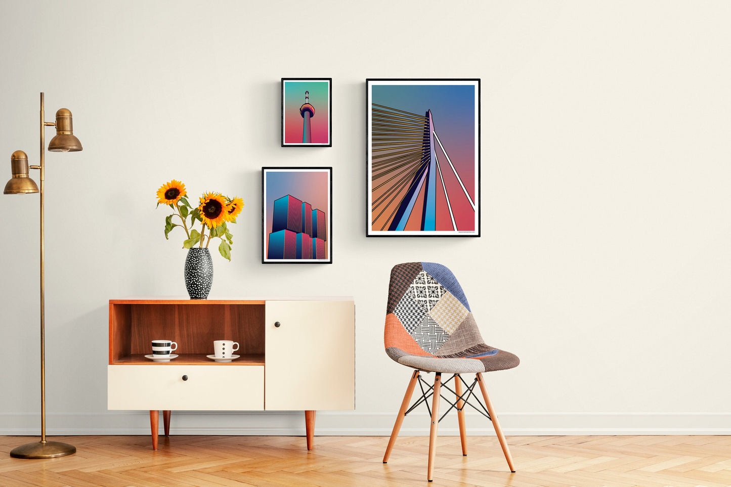 Set artprints 'Radiant Gradient | Centraal Station | De Pot | De Markthal'